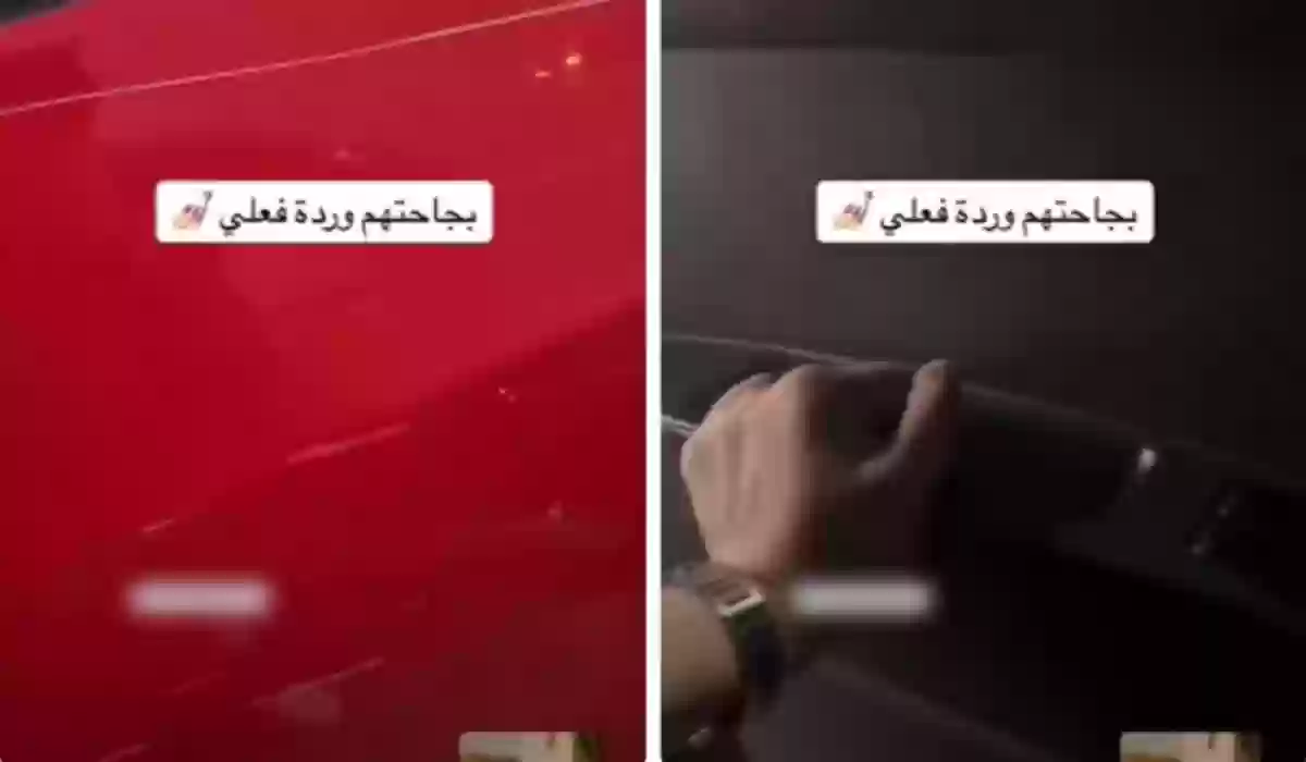 شاهد ما فعلته امرأة بعد ما تم خدش سيارتها من قبل سائق